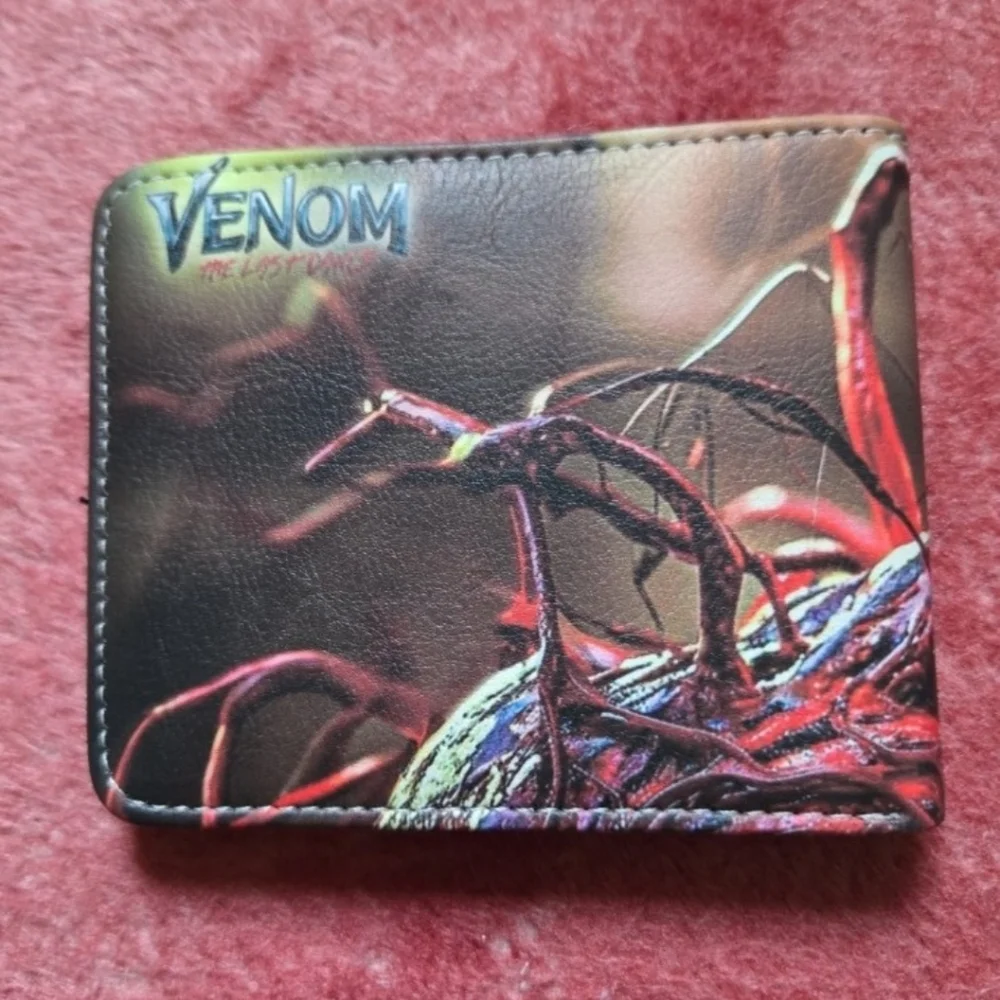 New Spiderman venom marvel comic anime manga leather wallet
